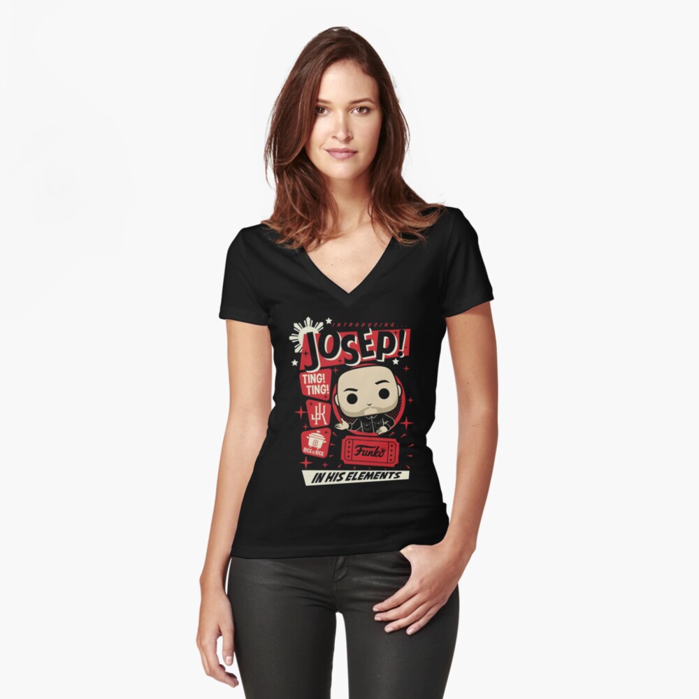 Item preview, Fitted V-Neck T-Shirt designed and sold by KatrinHess.