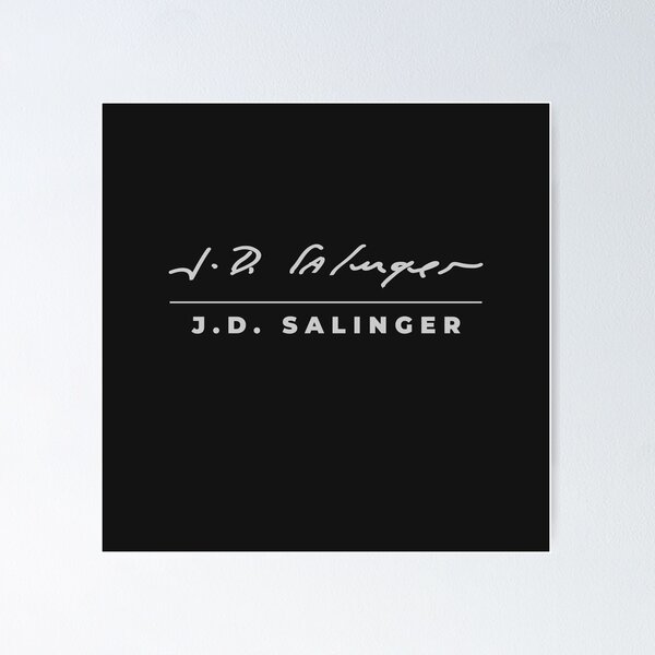 Item preview, J.D. Salinger signature t-shirt designed and sold by CMYKStudio.