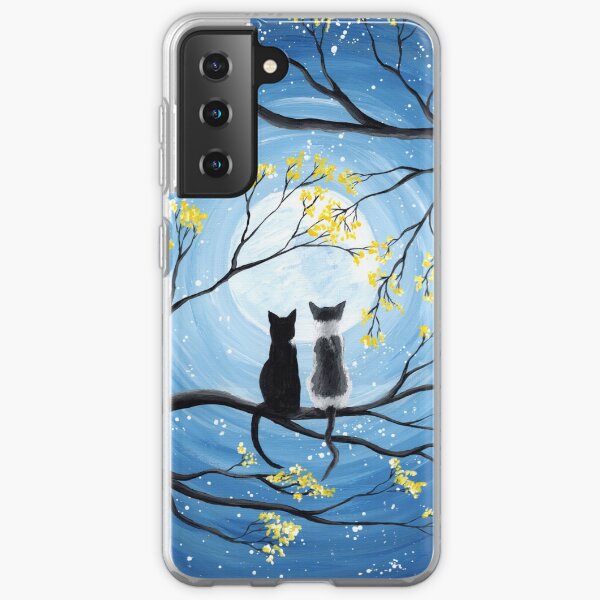 Cats Full Moon Samsung Galaxy Soft Case