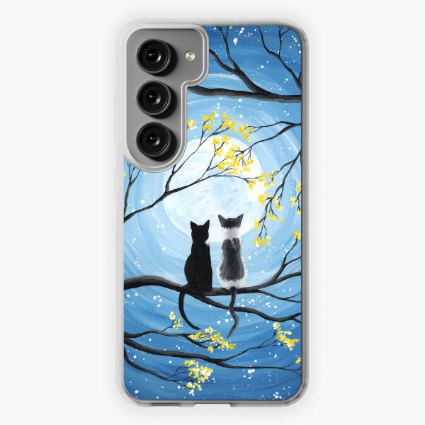 Cats Full Moon  Samsung Galaxy Soft Case