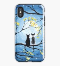 Cats Full Moon iPhone Case