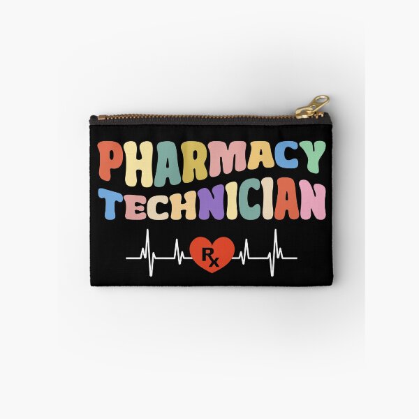 Item preview, Pharmacy Technician Heartbeat Retro Groovy designed and sold by Studio624.