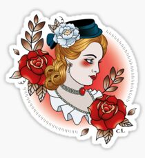 Victorian Lady Sticker