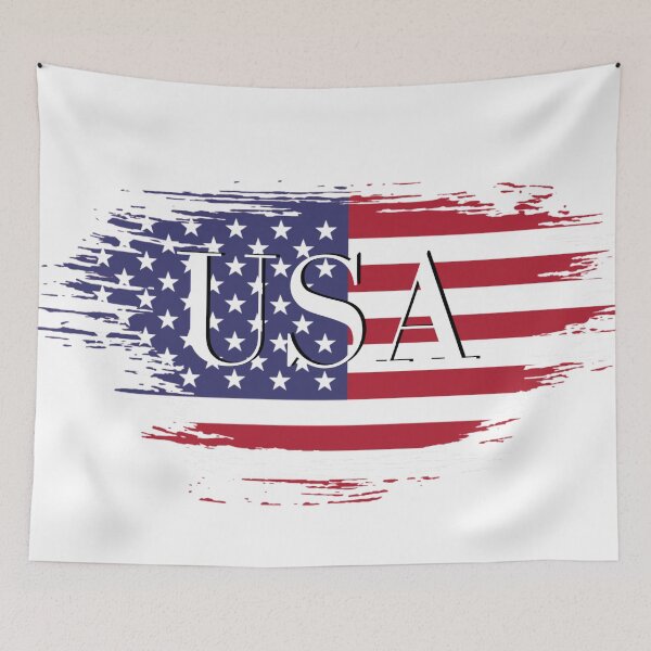 Item preview, USA with distressed American flag  designed and sold by AmericaFreedom.