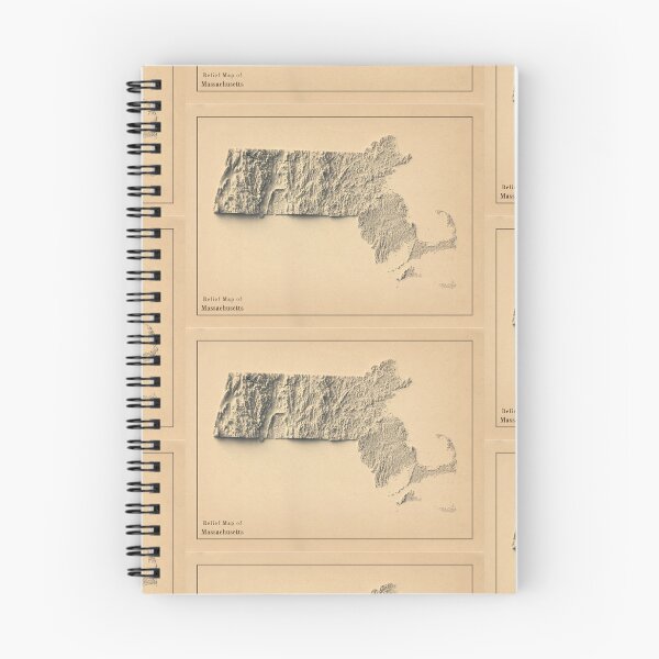 Item preview, Massachusetts, USA Relief Map 3D digitally-rendered designed and sold by ThinkAboutMaps.