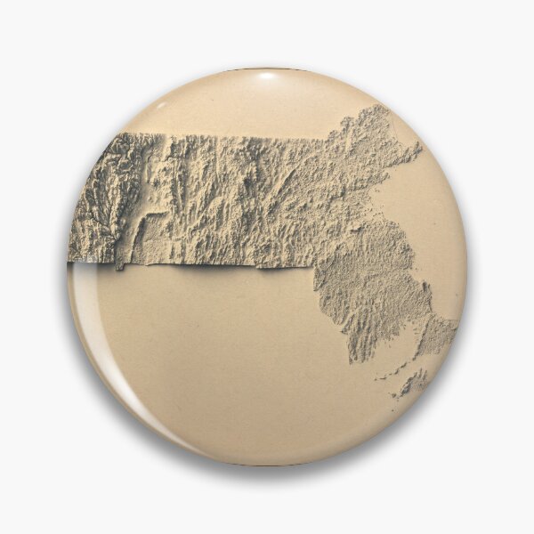 Item preview, Massachusetts, USA Relief Map 3D digitally-rendered designed and sold by ThinkAboutMaps.