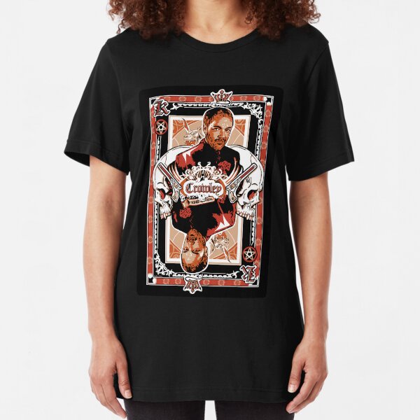 "King of Hell" - Crowley Supernatural Design Slim Fit T-Shirt