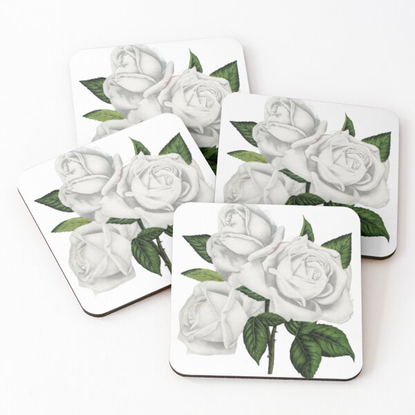 Item preview, Shades of Pale - White Roses designed and sold by ZinZoe.