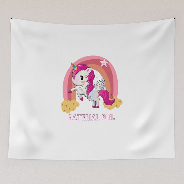 Item preview, Pink Hair Unicorn Material Girl - Cute Unicorn  designed and sold by kamlynash.