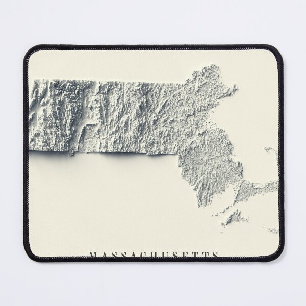 Item preview, Massachusetts, USA Relief Map 3D digitally-rendered designed and sold by ThinkAboutMaps.