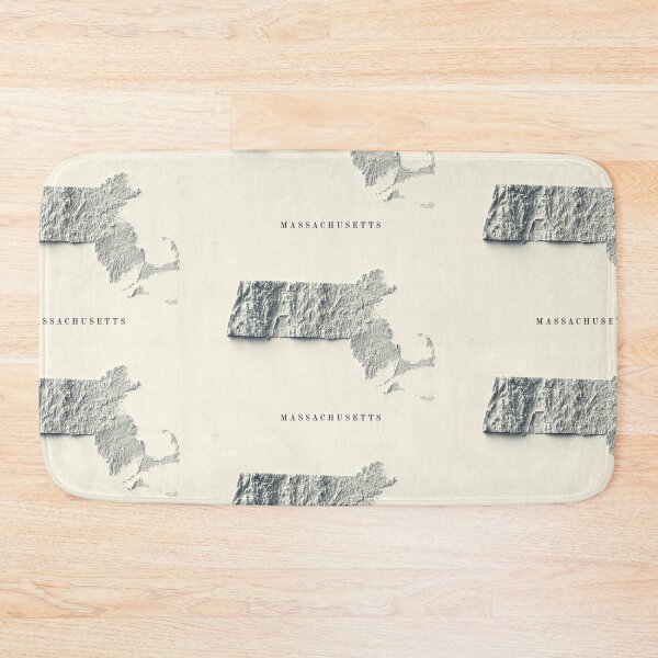 Item preview, Massachusetts, USA Relief Map 3D digitally-rendered designed and sold by ThinkAboutMaps.