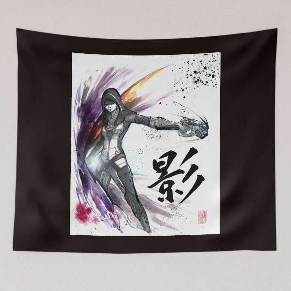 Artikelvorschau, Kasumi aus Mass Effect Sumi und Aquarell-Stil entworfen und verkauft von GarryWilson.