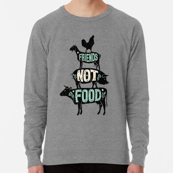 Friends Not Food Vegan Vegetarian Animal Lovers T Shirt