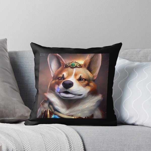 Item preview, AI Generated Art, War Corgi designed and sold by RabbitHoleMI.