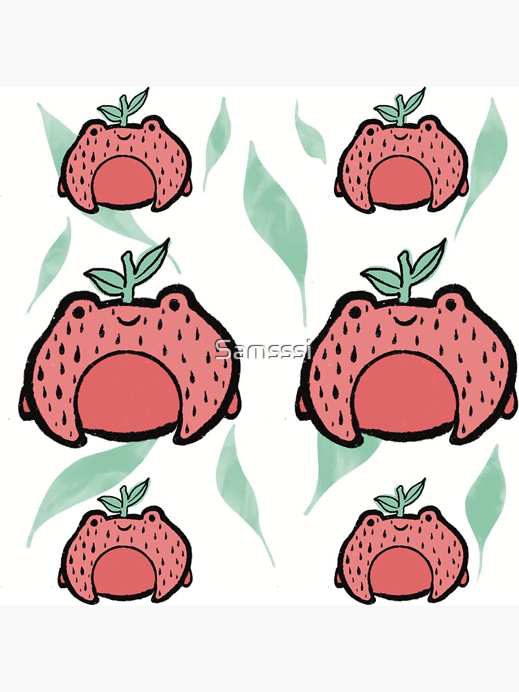 "Strawberry Frog" Sticker for Sale by Samsssi Redbubble
