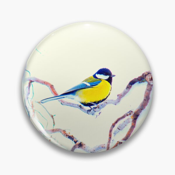 Item preview, Great Tit Bird, Winter, Landscape, Ornithology, Bird Watching, Snow, Frost, Nature designed and sold by Digitalme Designs.