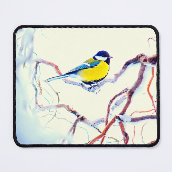 Item preview, Great Tit Bird, Winter, Landscape, Ornithology, Bird Watching, Snow, Frost, Nature designed and sold by Digitalme Designs.