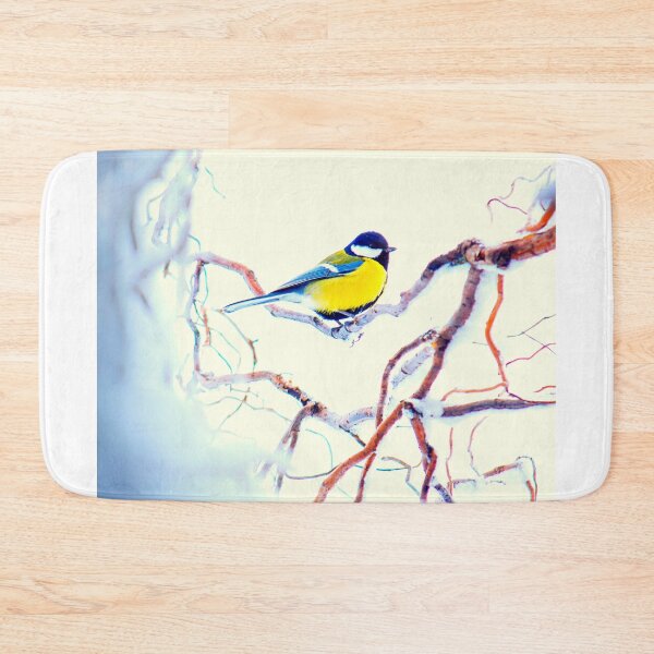 Item preview, Great Tit Bird, Winter, Landscape, Ornithology, Bird Watching, Snow, Frost, Nature designed and sold by Digitalme Designs.