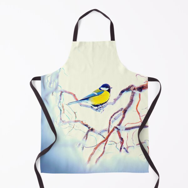 Item preview, Great Tit Bird, Winter, Landscape, Ornithology, Bird Watching, Snow, Frost, Nature designed and sold by Digitalme Designs.
