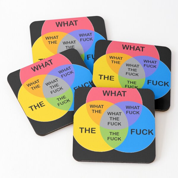Item preview, Venn Diagram What The Fuck designed and sold by Tomulme.