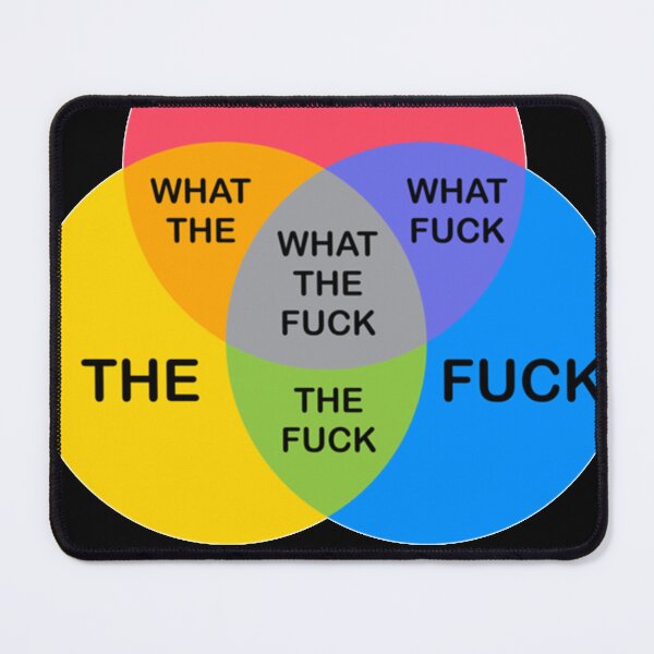 Item preview, Venn Diagram What The Fuck designed and sold by Tomulme.