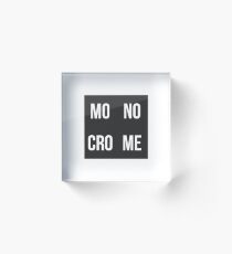Monocrome Acrylic Block