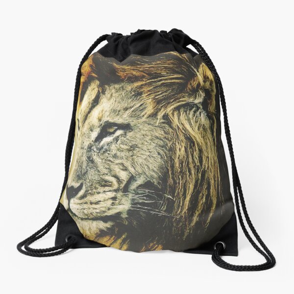 Lion Drawstring Bag