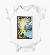 NORWAY : Vintage 1935 Travel and Tourism Advertising Print One Piece - Short Sleeve