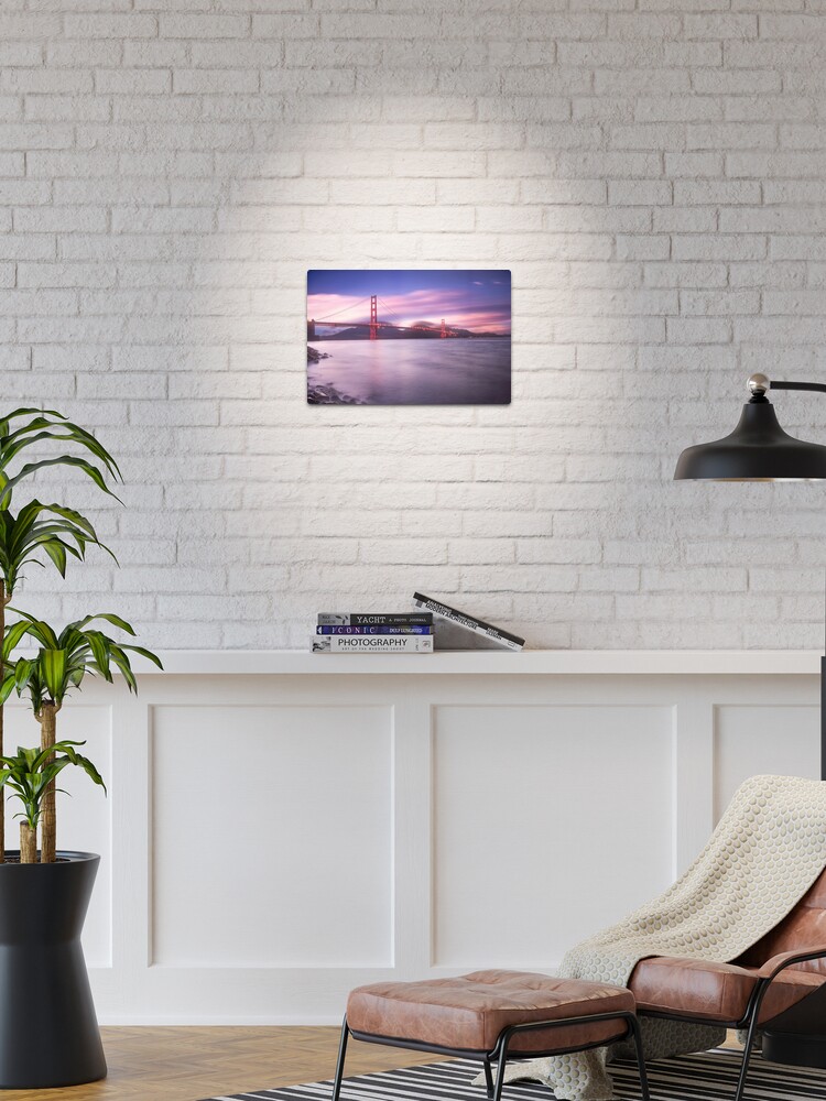 Thumbnail 1 of 4, Metal Print, San Francisco Bridge designed and sold by Pilou.