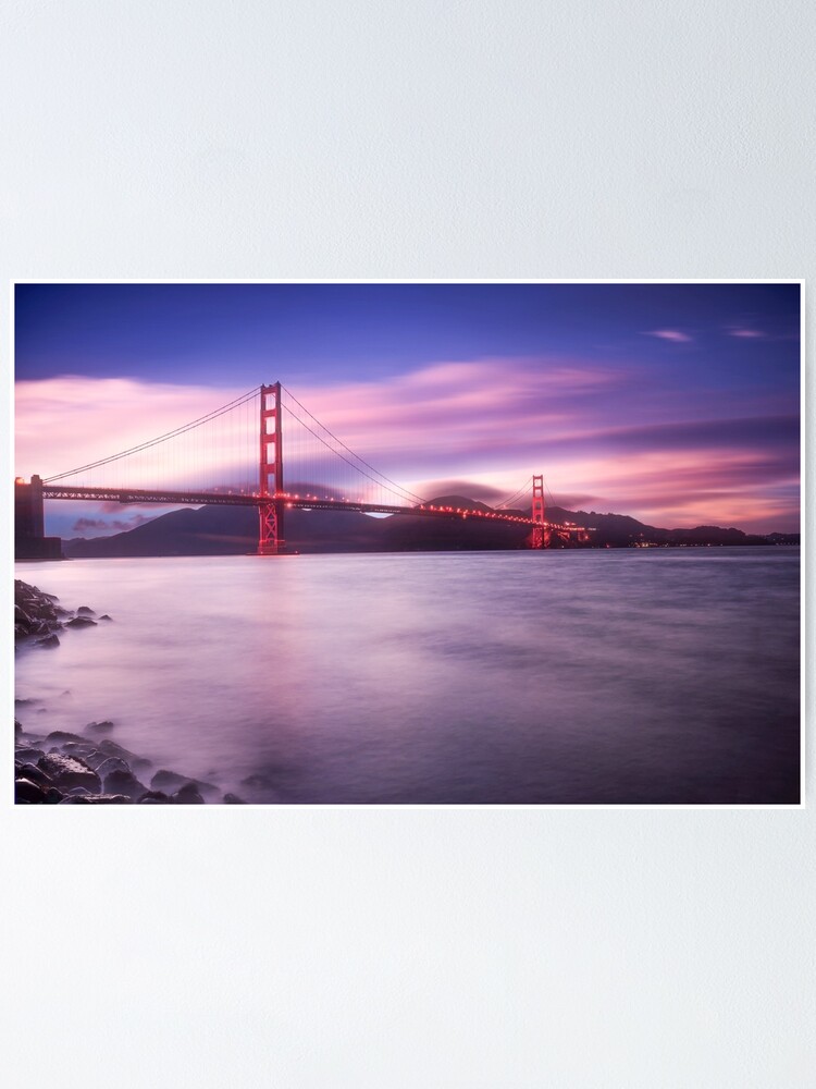 Thumbnail 2 of 3, Poster, San Francisco Bridge designed and sold by Pilou.