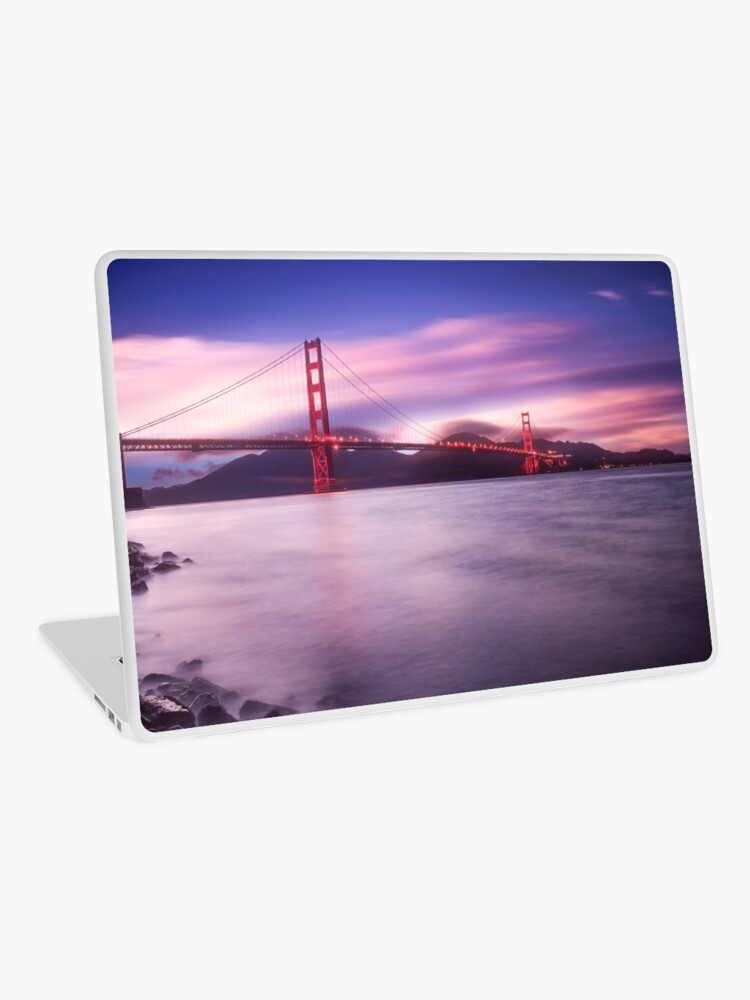 Thumbnail 1 of 2, Laptop Skin, San Francisco Bridge designed and sold by Pilou.