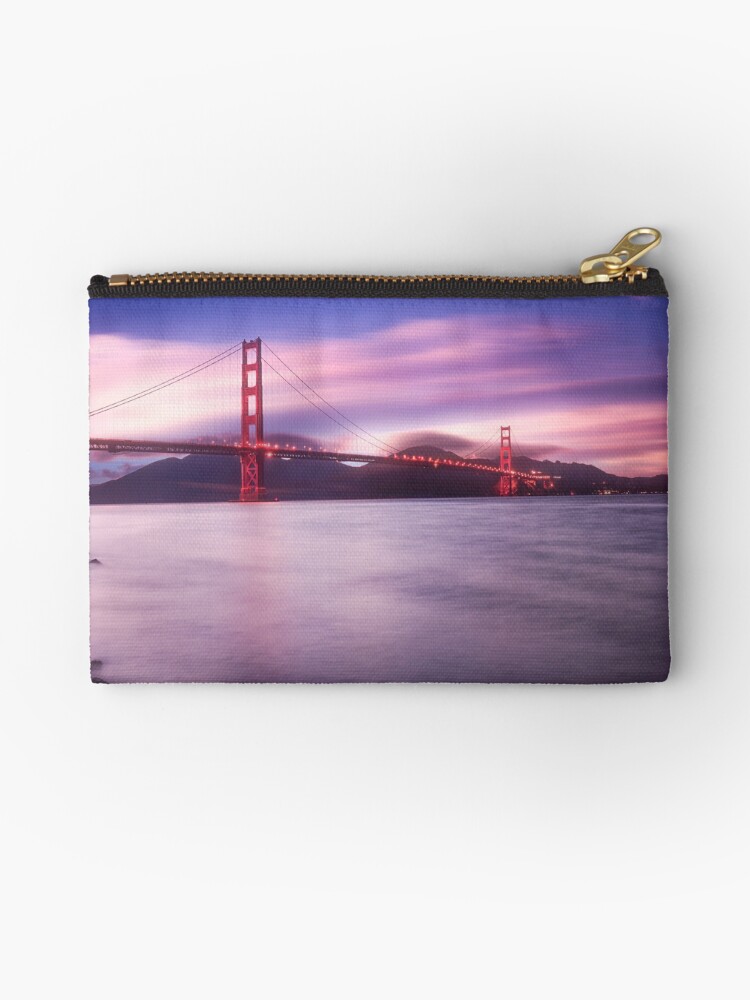 Thumbnail 1 of 4, Zipper Pouch, San Francisco Bridge designed and sold by Pilou.