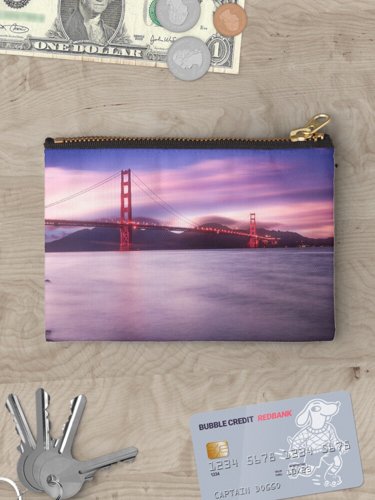 Thumbnail 3 of 4, Zipper Pouch, San Francisco Bridge designed and sold by Pilou.