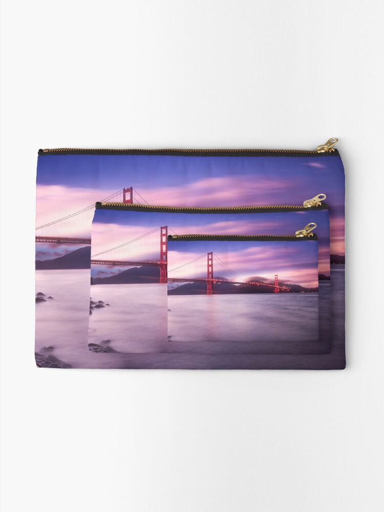 Thumbnail 2 of 4, Zipper Pouch, San Francisco Bridge designed and sold by Pilou.