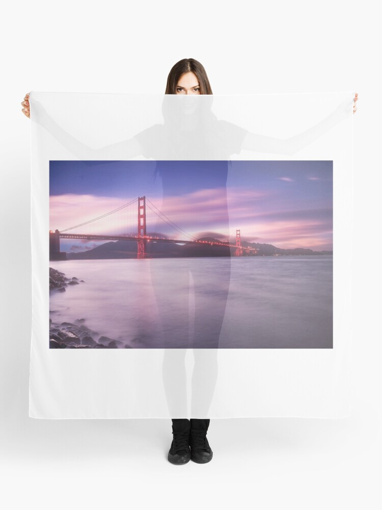 Thumbnail 1 of 3, Scarf, San Francisco Bridge designed and sold by Pilou.