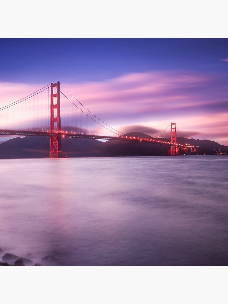 Thumbnail 4 of 4, Clock, San Francisco Bridge designed and sold by Pilou.