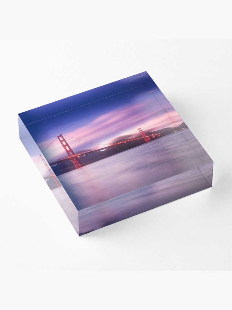 Thumbnail 3 of 5, Acrylic Block, San Francisco Bridge designed and sold by Pilou.