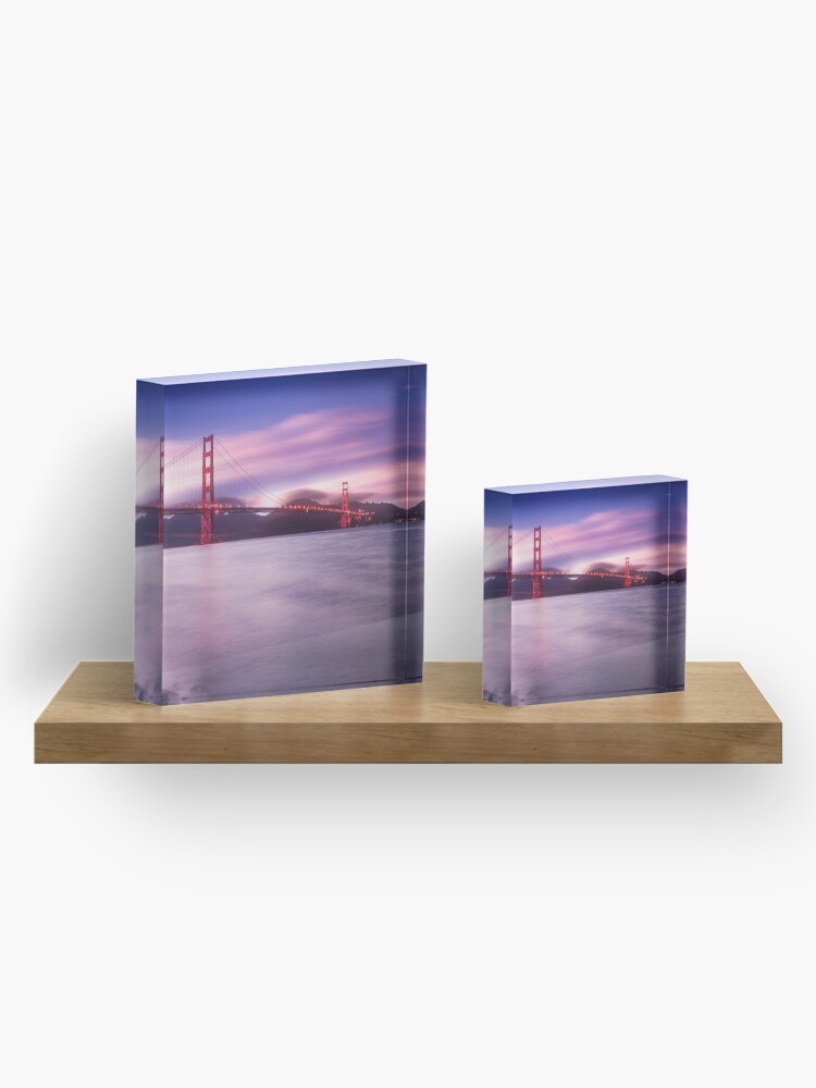 Thumbnail 4 of 5, Acrylic Block, San Francisco Bridge designed and sold by Pilou.