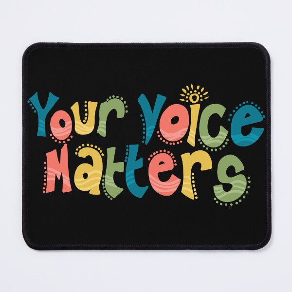 Item preview, Your Voice Matters slogan to spread positive messaging for mental health designed and sold by thatsgraphic.