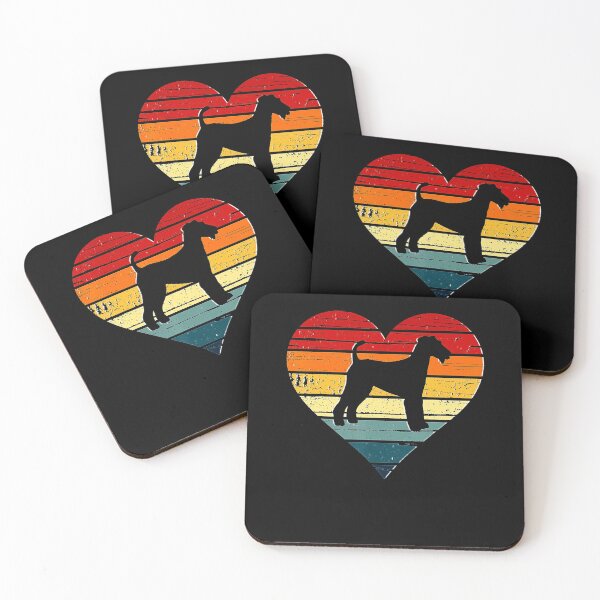 Item preview, Airedale Terrier Dog Vintage Retro Heart Mom Gift Valentines Tee Gift Love designed and sold by BargerStore.