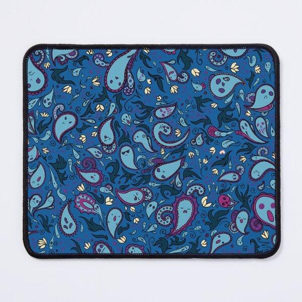 Item preview, Paisley Ghosts in Blueberry designed and sold by rikkuriffic.