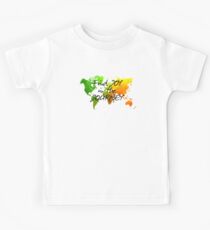 world map 120 find joy in the journey #map #worldmap Kids Tee