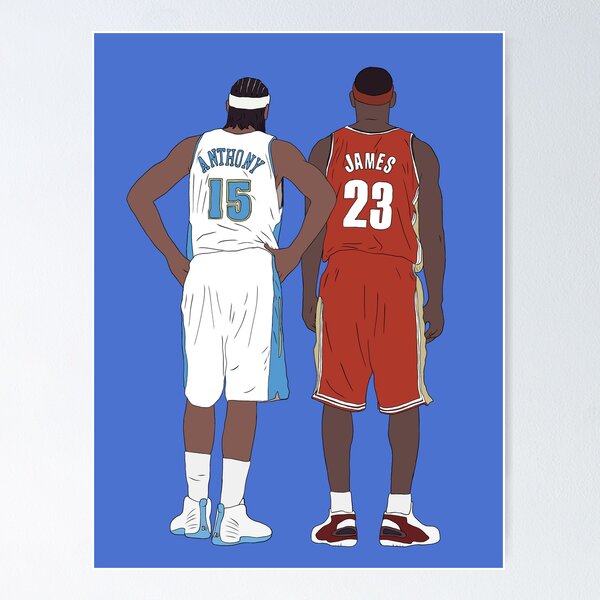 Item preview, Young LeBron James And Carmelo Anthony designed and sold by RatTrapTees.