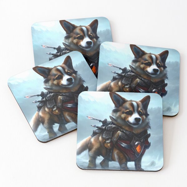Item preview, AI Generated Art, War Corgi designed and sold by RabbitHoleMI.