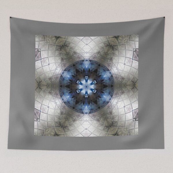 Item preview, Kaleidoscope blue grey pattern  designed and sold by Mitrodoros.