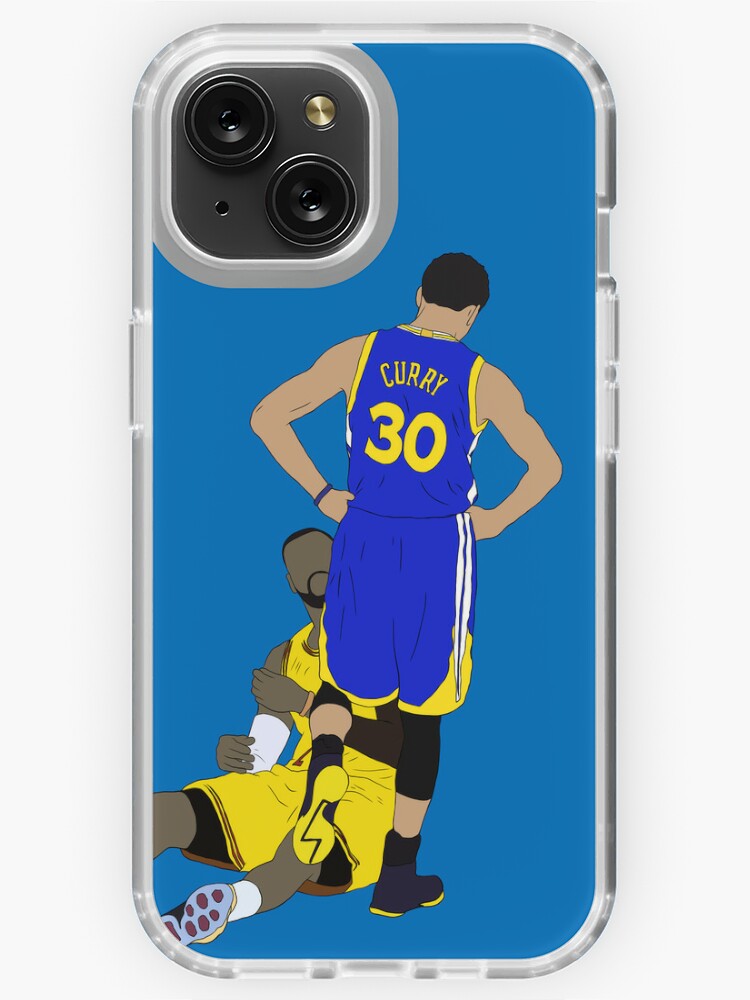 Steph Curry Standing Over LeBron iPhone Case