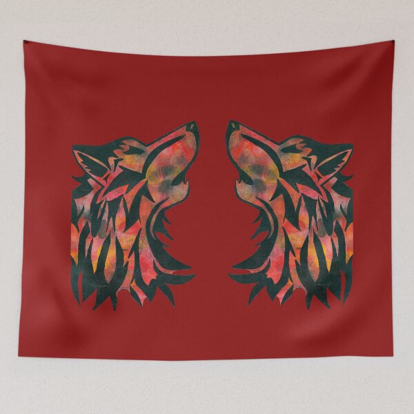 Item preview, howling wolf designed and sold by lenaliluna.