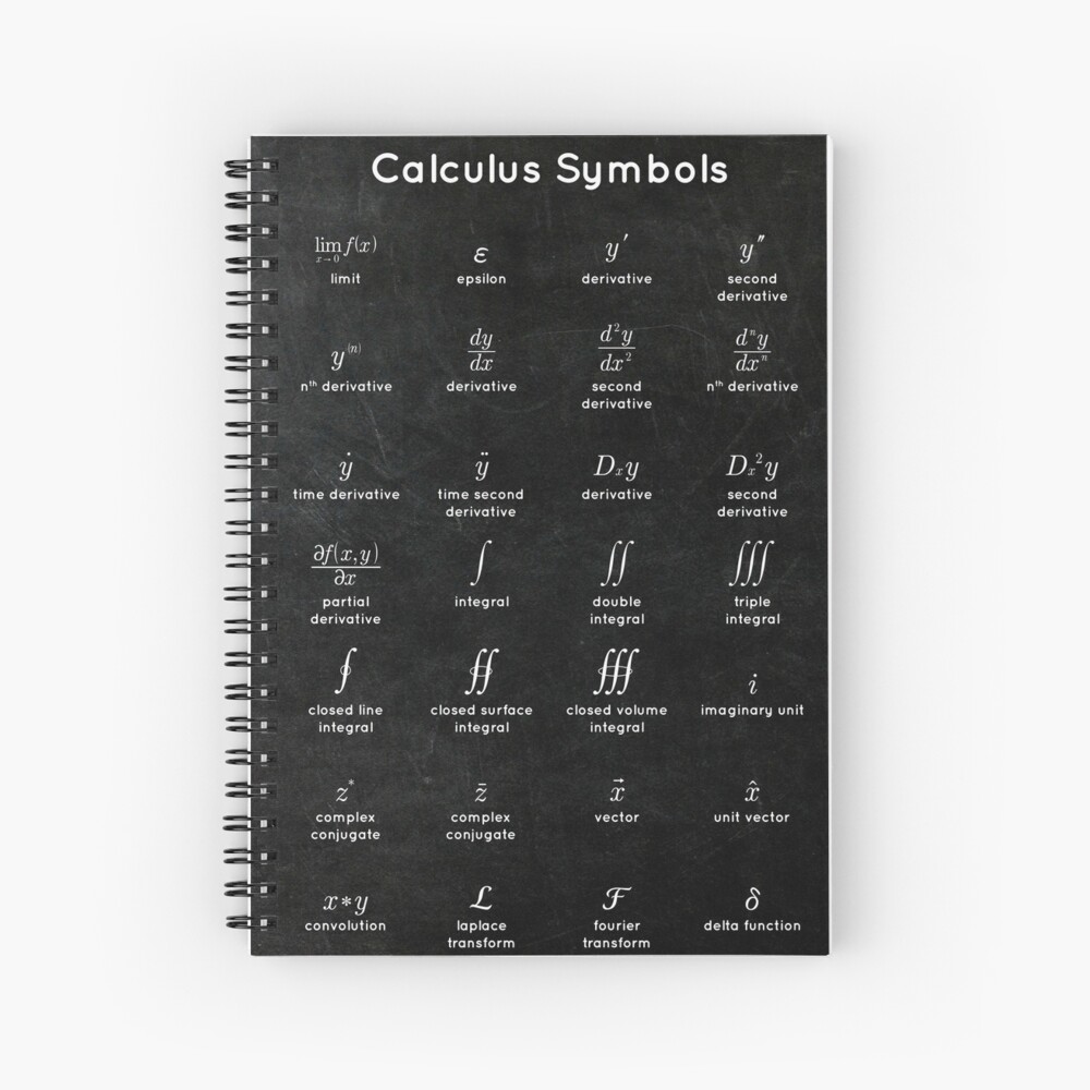 calculus symbols text