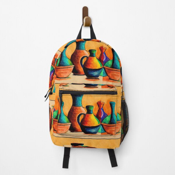 Item preview, Drawing of pottery in vibrant colors designed and sold by ElMafioso1000.
