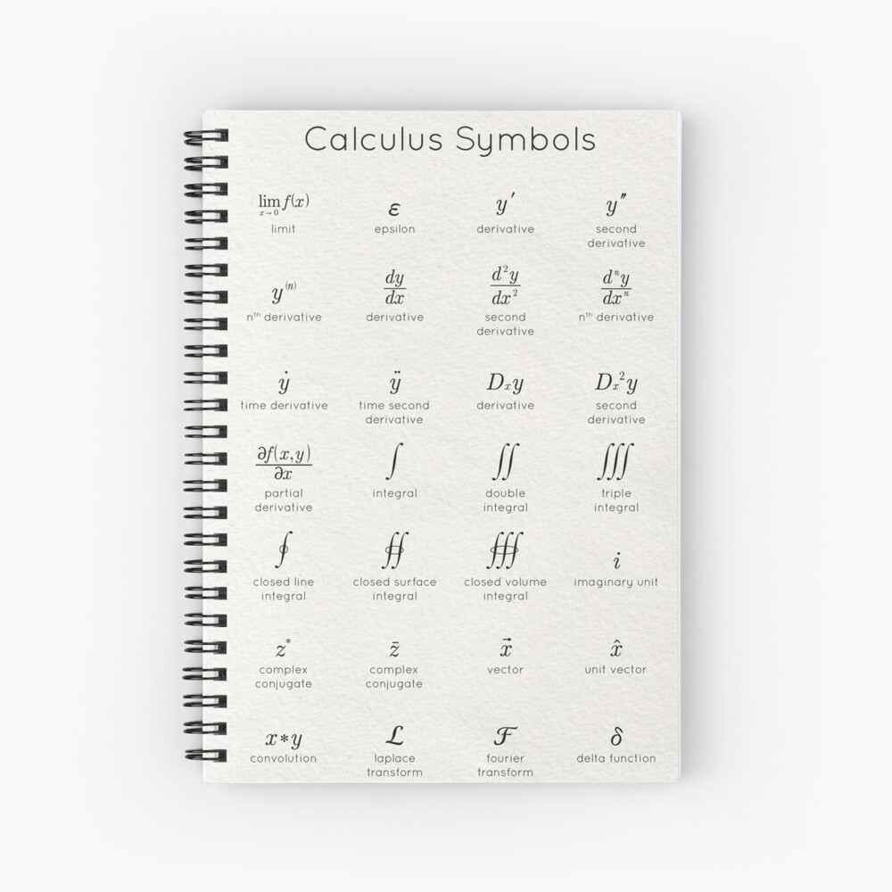 calculus symbols for typing